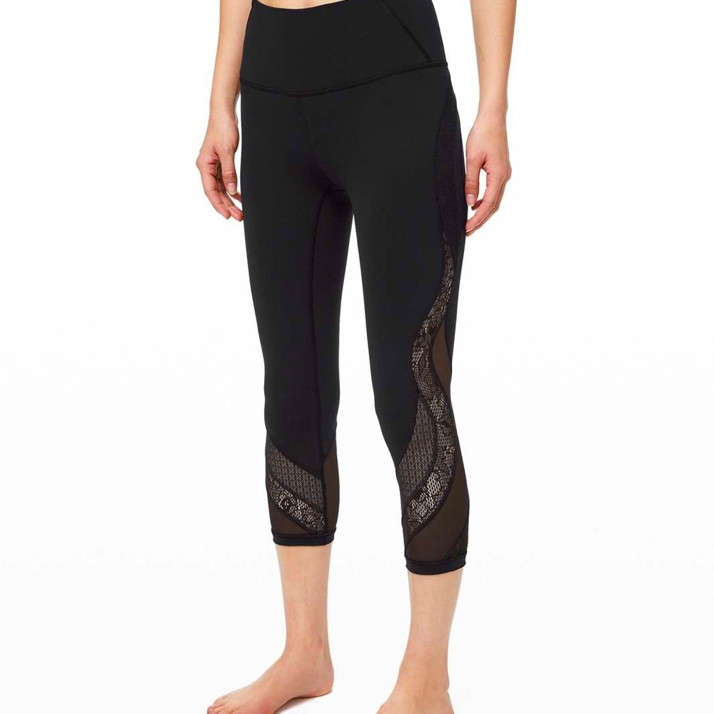 Lululemon Wunder Under Crop 21" *Lace Leggings